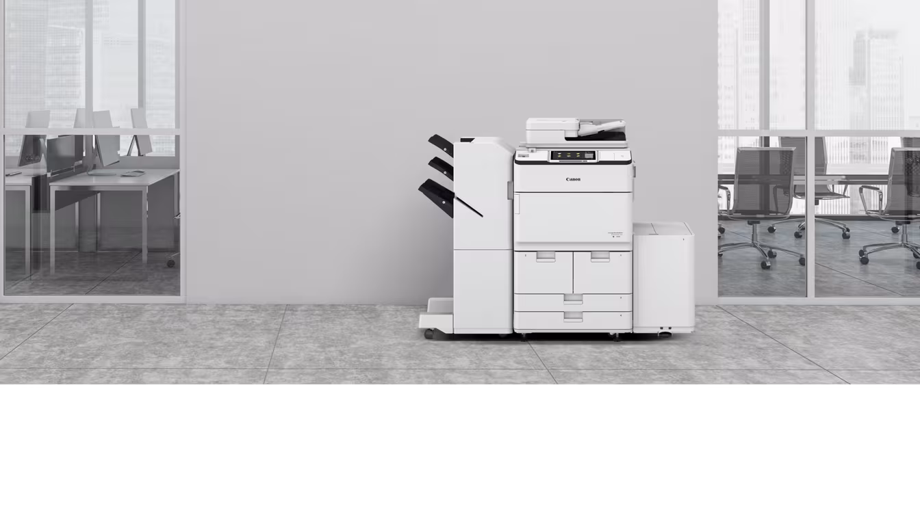 Canon multifunction colour printer in an office environment